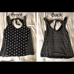 Old Navy black and white tank top